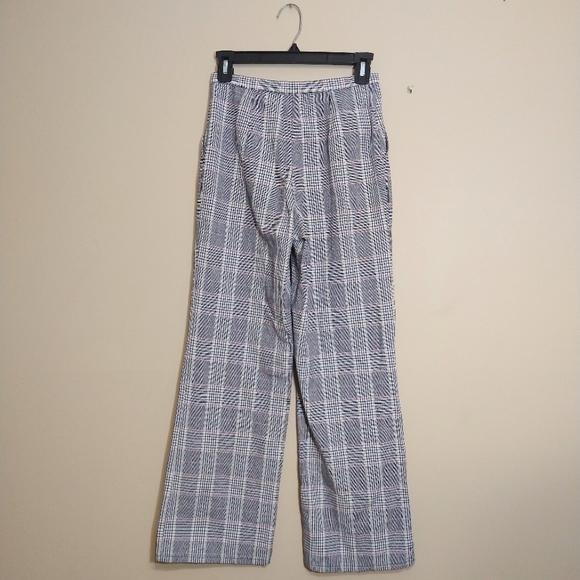 🌹Urban Renewal Plaid Wide/Straight Leg High Waisted Pants XS - Picture 3 of 6